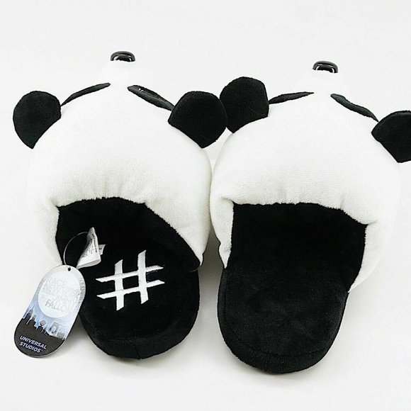 Universal Studios The Tonight Show Jimmy Fallon Hashtag Panda Slippers L - Picture 2 of 2